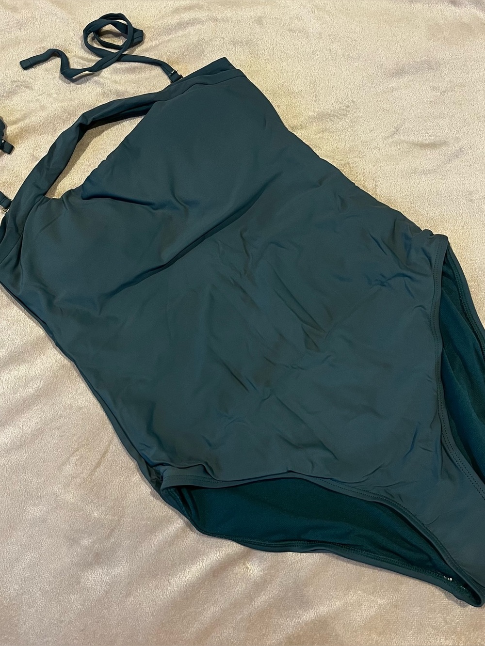 Time and Tru teal 1 pcs bandeau swimsuit, Med